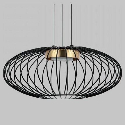 Фото Подвесной светильник Imex MD.2310 MD.23103-1-P-BK+BR IMX_MD.23103-1-P-BK_BR - интернет-магазин МегаТерем в Москве