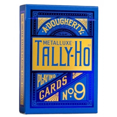 Карты "Bicycle Tally-ho Metal Standard index blue" (64393)