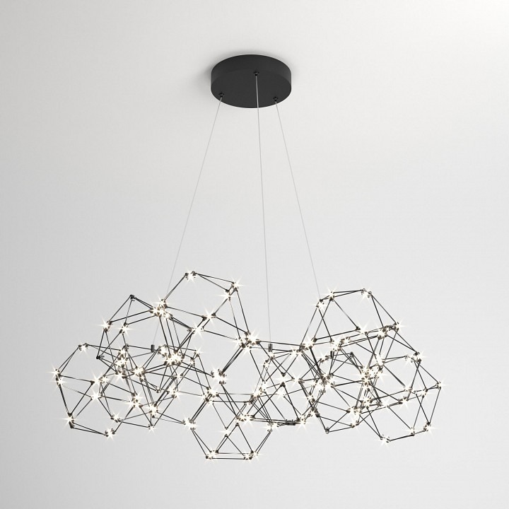 Фото Подвесная люстра Eurosvet Uma 90169/12 черный жемчуг EV_a061154 - интернет-магазин МегаТерем в Москве