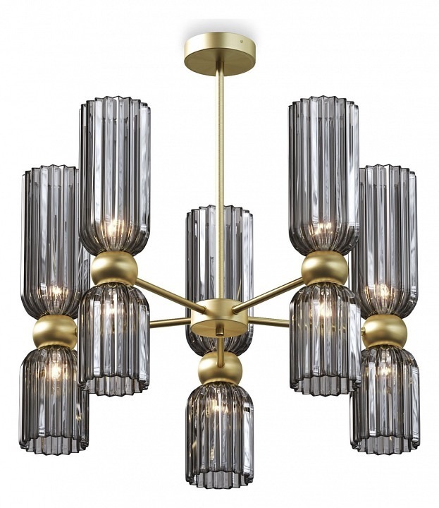 Фото Люстра на штанге Maytoni Antic MOD302PL-10GR MY_MOD302PL-10GR - интернет-магазин МегаТерем в Москве