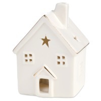 Фигурка "домик" с led-подсветкой 7,8*7,3*10,8 см Lefard (146-2184)