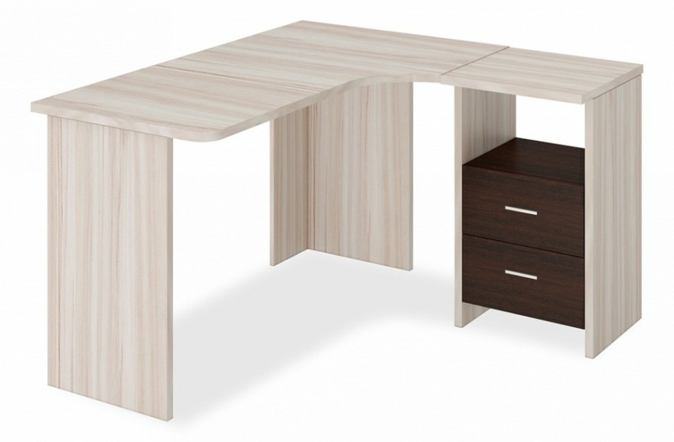 Фото Стол письменный Домино Лайт СКЛ-Угл130 MER_SKL-Ugl_130_KV_PRAV - интернет-магазин МегаТерем в Москве
