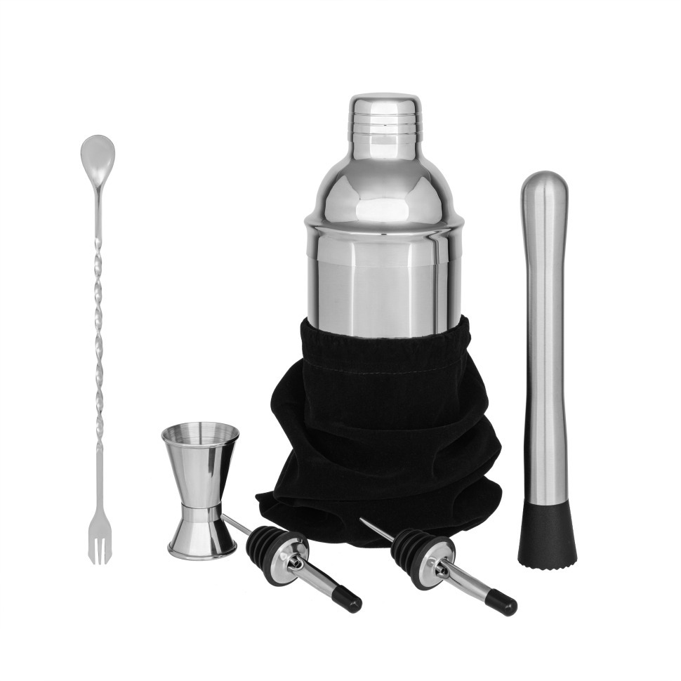 Фото Набор барных аксессуаров 7 предметов в картонной коробке ST2901 - интернет-магазин МегаТерем в Москве