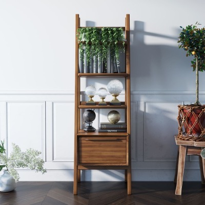 Узкий стеллаж Bruni с откры...