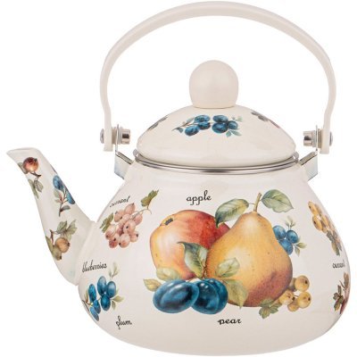 Чайник agness эмалированны со съемным фильтром из нжс, серия "фрукты" 1,3 л (934-425) 