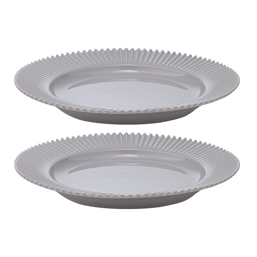 Фото Набор из двух тарелок темно-серого цвета из коллекции edge, 21 см (75179) - интернет-магазин МегаТерем в Москве