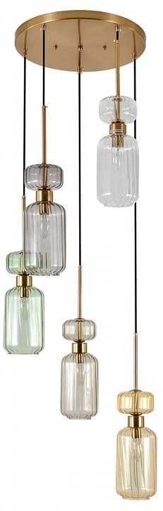 Фото Подвесной светильник Escada GLOSS 1141/5S CL/BG/GN/SM/AM ESC_1141_5S_CL_BG_GN_SM_AM - интернет-магазин МегаТерем в Москве