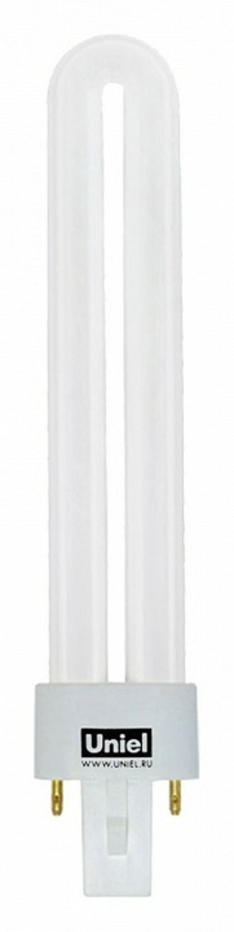 Фото Лампа компактная люминесцентная Uniel ESL-PL G23 9Вт 4000K 06001 UL_06001 - интернет-магазин МегаТерем в Москве