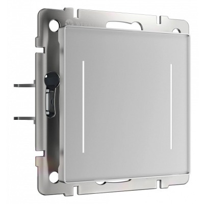 Выключатель сенсорый двухклавишный с подсветкой, без рамки Werkel серебряный W4522006 WRK_a063600