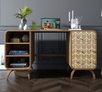 Рабочий стол в Скандинавском стиле Ellipse print принт 1 арт EL08/print_1-ET