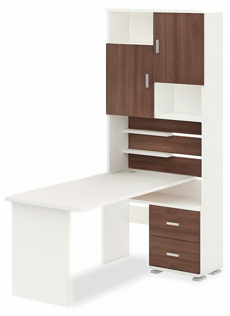 Фото Стол компьютерный Домино СР-720/160 MER_SR-720-160-BESHBE-CH-PRAV - интернет-магазин МегаТерем в Москве