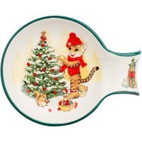 Подставка под ложку "тигриные истории" 15*11,5*2,5 см Agness (358-1913)