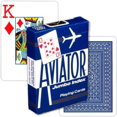 Карты "Аviator Jumbo Index Blue" (64652)
