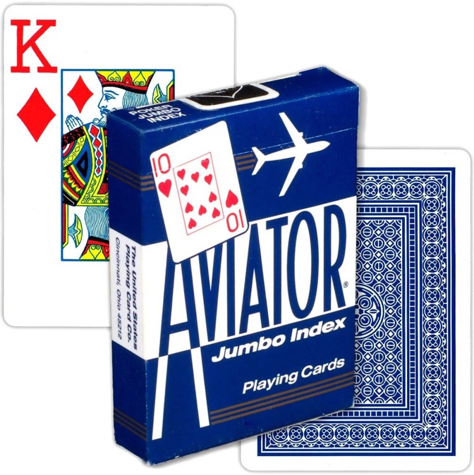 Фото Карты Аviator Jumbo Index Blue (64652) - интернет-магазин МегаТерем в Москве