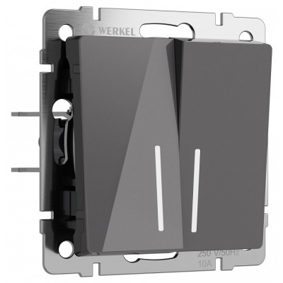 Выключатель двухклавишный с...