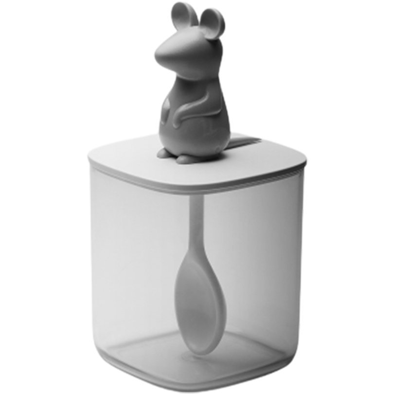 Фото Банка для сыпучих продуктов lucky mouse seasoning с ложкой, 250 мл (72246) - интернет-магазин МегаТерем в Москве