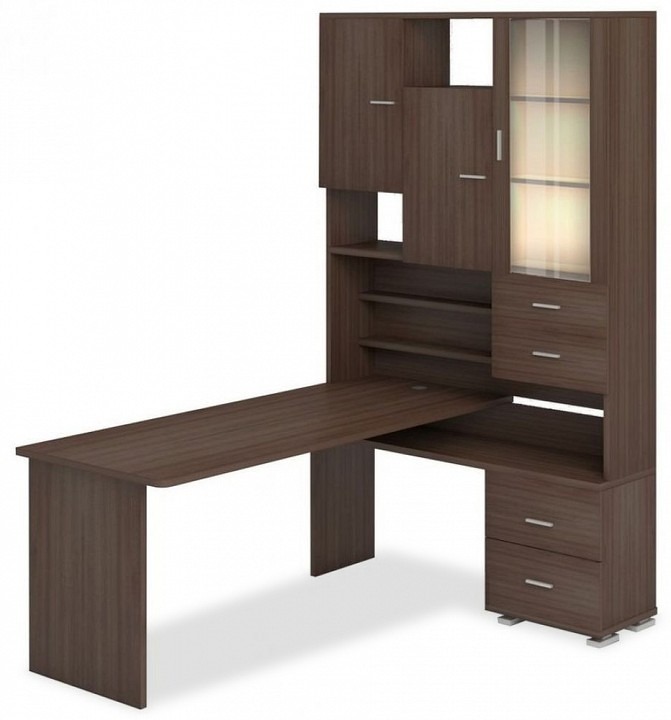 Фото Стол компьютерный Домино СР-620/180 MER_SR-620-180-SH-CH-PRAV - интернет-магазин МегаТерем в Москве