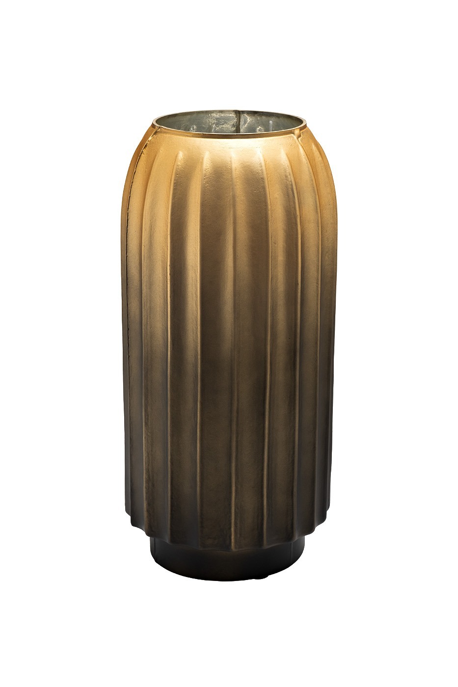 Фото Ваза декоративная стекл. золотая 14,6*14,6*32см (TT-00013100) - интернет-магазин МегаТерем в Москве