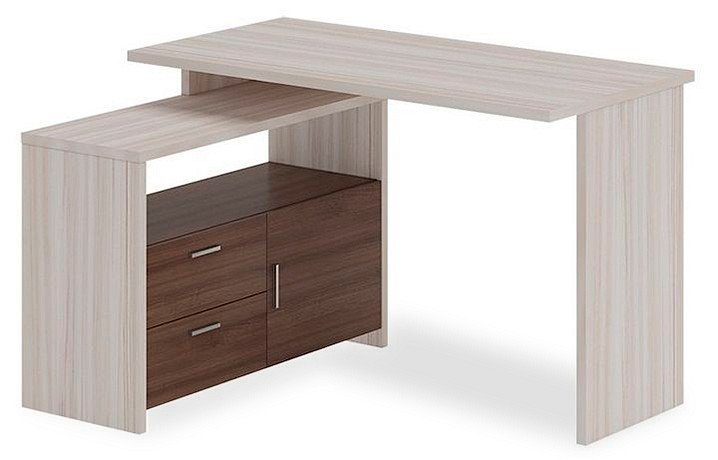 Фото Стол компьютерный Домино Lite СКЛ-ПРЯМ120+ТБЛ MER_SKL-PRYAM120-TBL_KSH-CH - интернет-магазин МегаТерем в Москве