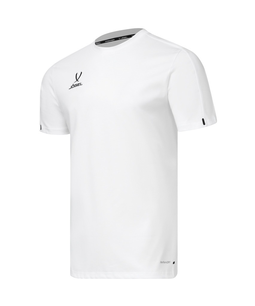 Фото Футболка тренировочная JÖGEL PREMIER PerFormDRY TRN CVC Tee, белый (2126390) - интернет-магазин МегаТерем в Москве