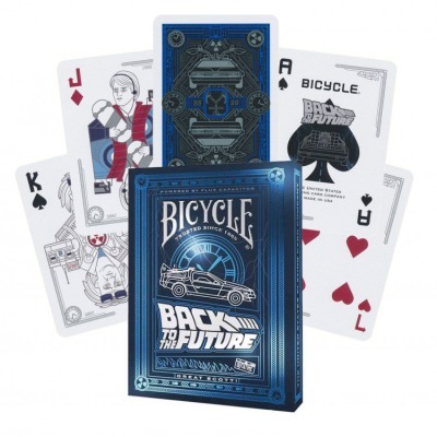 Карты "Bicycle back to the Future standard index blue" (64394)