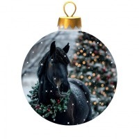 Новогодний шар Гармония праздника с кристаллами Swarovski (2598)