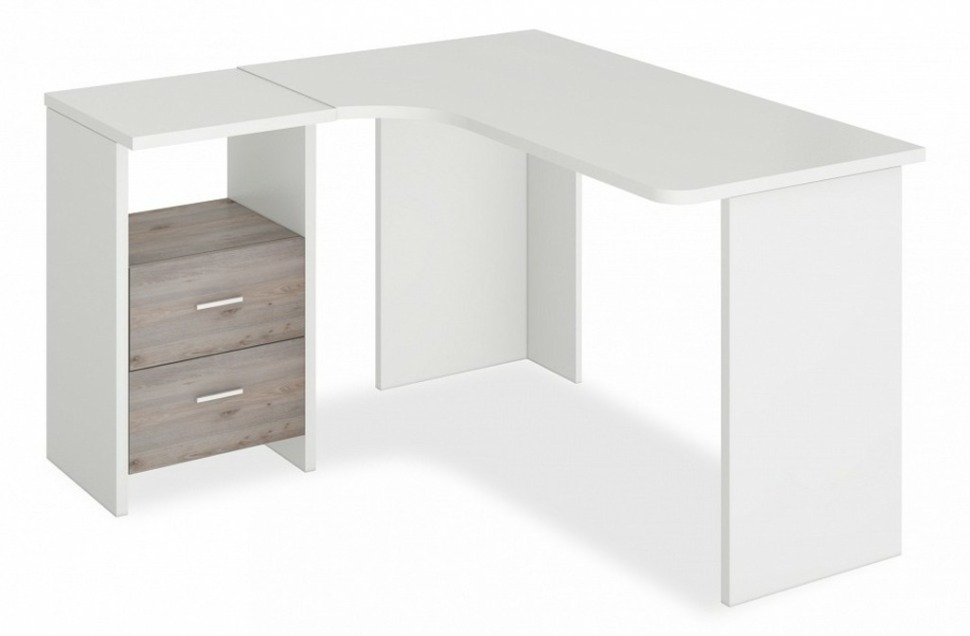 Фото Стол письменный Домино Лайт СКЛ-Угл130 MER_SKL-Ugl_130_BEN_LEV - интернет-магазин МегаТерем в Москве