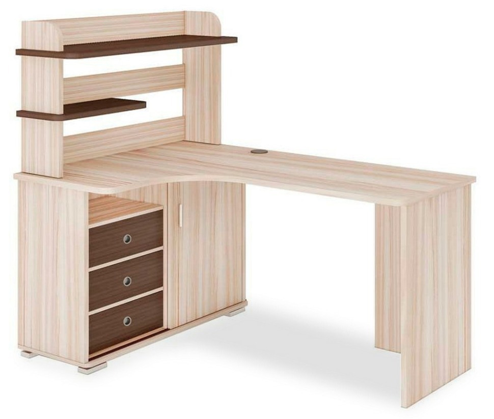 Фото Стол компьютерный Домино СР-165 MER_SR-165-KSHK-CH-LEV-NOVYJ - интернет-магазин МегаТерем в Москве