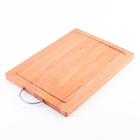 Фото Доска разделочная с канавкой малая с мет/руч (09-21) - интернет-магазин МегаТерем в Москве