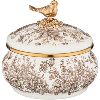 Сахарница agness эмалированная, серия royal garden 850mл (950-093) 