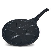 Сковорода agness "сердце"  для оладий с антипригар.покрытием диаметр=26.5 см. (932-032) 