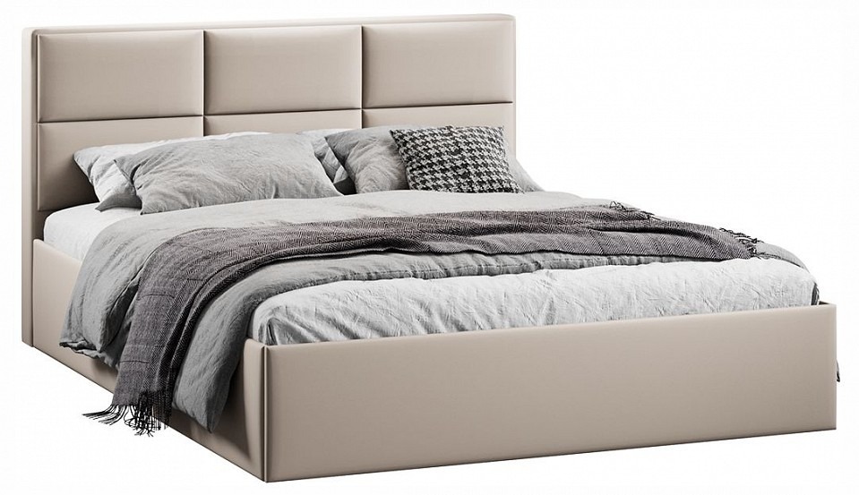 Фото Кровать двуспальная Стелла с ПМ Тип 1 TRI_257394 - интернет-магазин МегаТерем в Москве