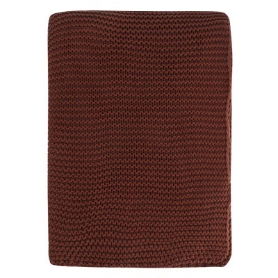 Плед из хлопка жемчужной вя...