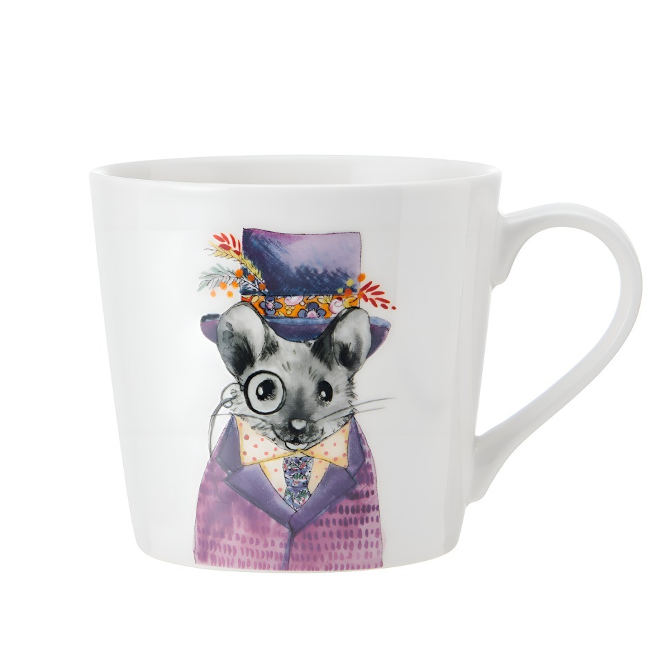 Фото Кружка фарфоровая Mikasa Tipperleyhill с принтом мыши MK 380 мл MKTIPPMUGMSE - интернет-магазин МегаТерем в Москве