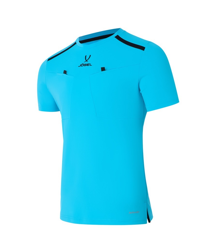 Фото Футболка судейская JÖGEL DIVISION PerFormDRY Referee Tee, голубой (2123280) - интернет-магазин МегаТерем в Москве