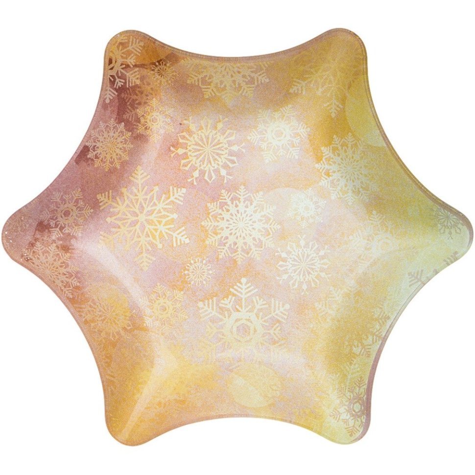 Фото Салатникзвезда25*25*2,8 см коллекция новогодний калейдоскоп Lefard (198-208) - интернет-магазин МегаТерем в Москве