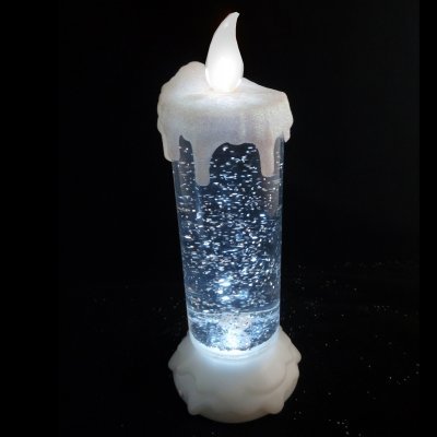 Декор свеча б/о теплый свет...