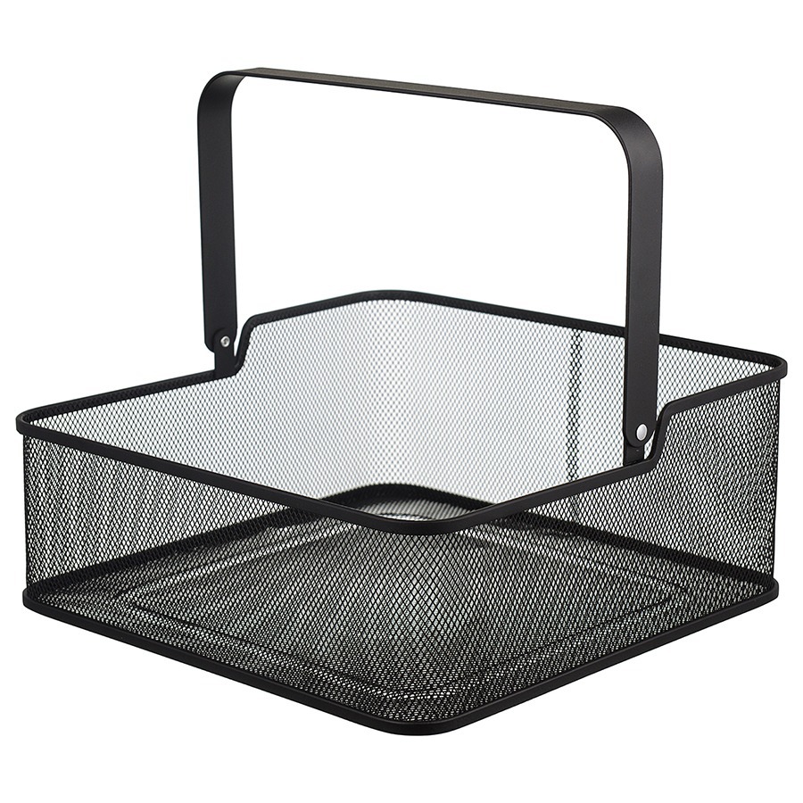 Фото Корзина для хранения ferrant, 30,5х30,5х12,5 см, черная (75776) - интернет-магазин МегаТерем в Москве