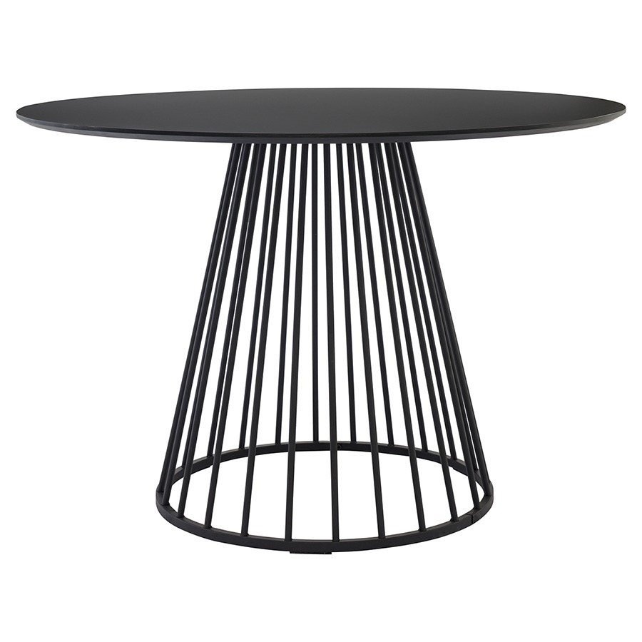 Фото Стол обеденный tyra, D110 см, черный (75791) - интернет-магазин МегаТерем в Москве