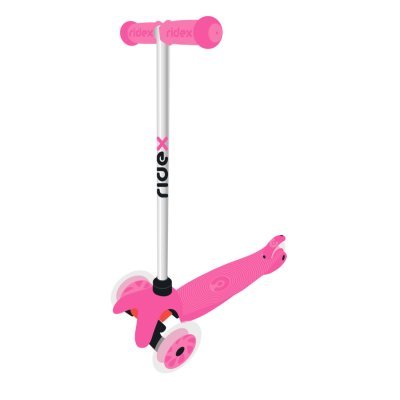 Самокат 3-колесный Zippy 3D, 120/80 мм, розовый (321085)