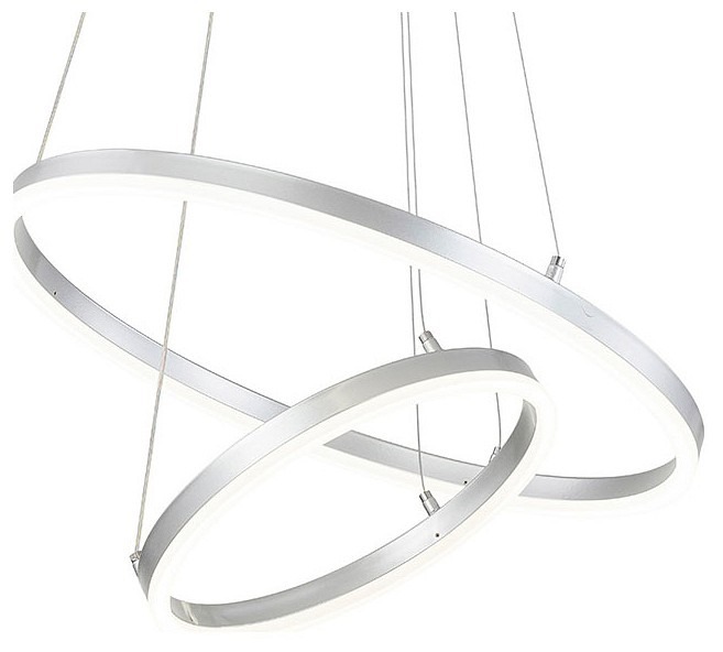 Фото Подвесной светильник Escada Void 10254/2LED Silver APP ESC_10254_2LED_Silver_APP - интернет-магазин МегаТерем в Москве