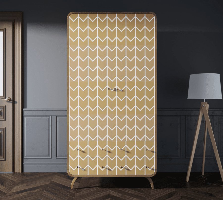 Фото Шкаф в скандинавском стиле Ellipse Print с ящиками арт EL15/Art11 EL15/print_01-ET - интернет-магазин МегаТерем в Москве