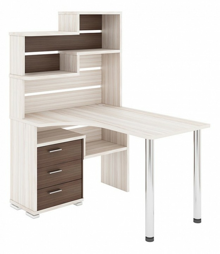 Фото Стол компьютерный Домино СР-132-130 MER_SR-132_KSH-LEV - интернет-магазин МегаТерем в Москве