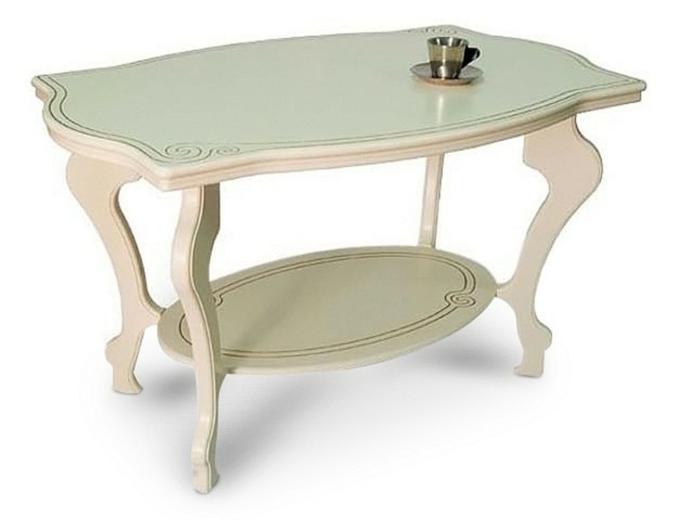 Фото Стол журнальный Берже-1 цвет слоновая кость ML_Berge_1_IVORY - интернет-магазин МегаТерем в Москве