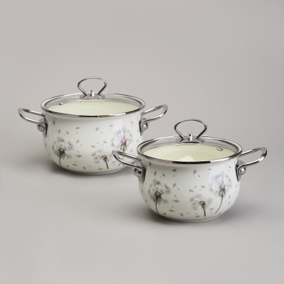 Набор кастрюль эмалированны...