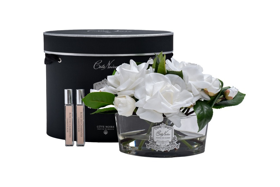 Фото Диффузор Oval White, спрей Charente Rose 2x10мл  в уп. (TT-00014734) - интернет-магазин МегаТерем в Москве