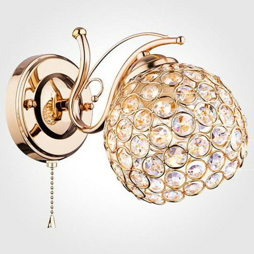 Фото Бра Eurosvet Mirage 7777/1 золото EV_79881 - интернет-магазин МегаТерем в Москве