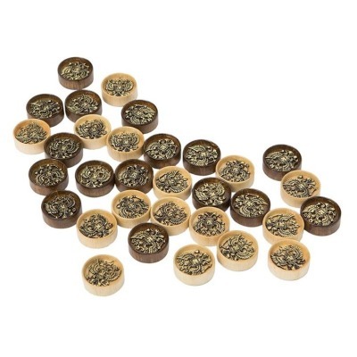 Набор фишек для нард "Герб РФ" с бронзой 206, Haleyan (28830)