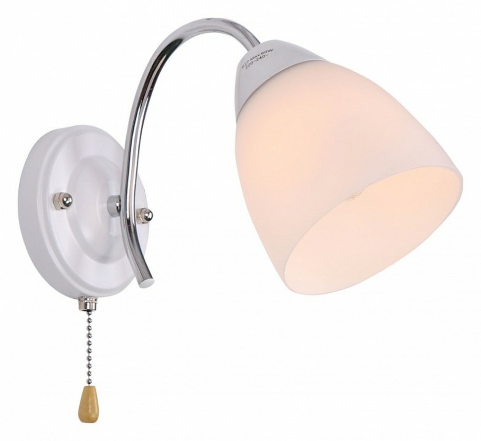 Фото Бра Imex 8410 MD.8410-1-W CH+WH IMX_MD.8410-1-W_CH_WH - интернет-магазин МегаТерем в Москве