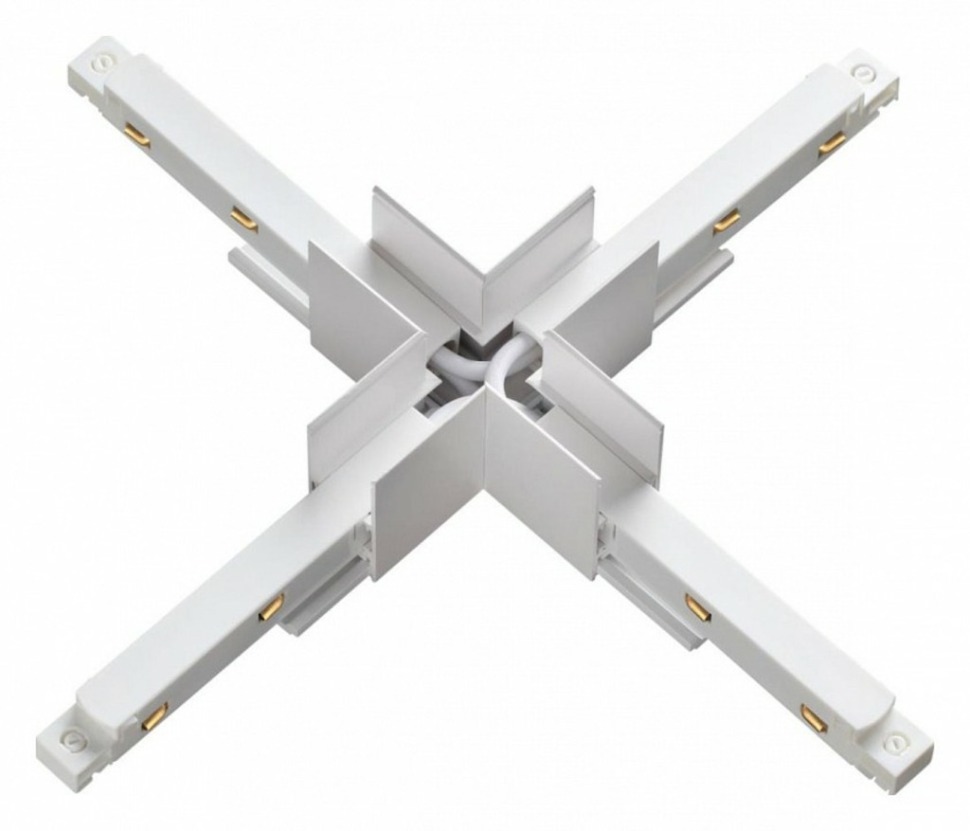 Фото Соединитель X-образный для треков накладных Novotech Flum 135127 NV_135127 - интернет-магазин МегаТерем в Москве